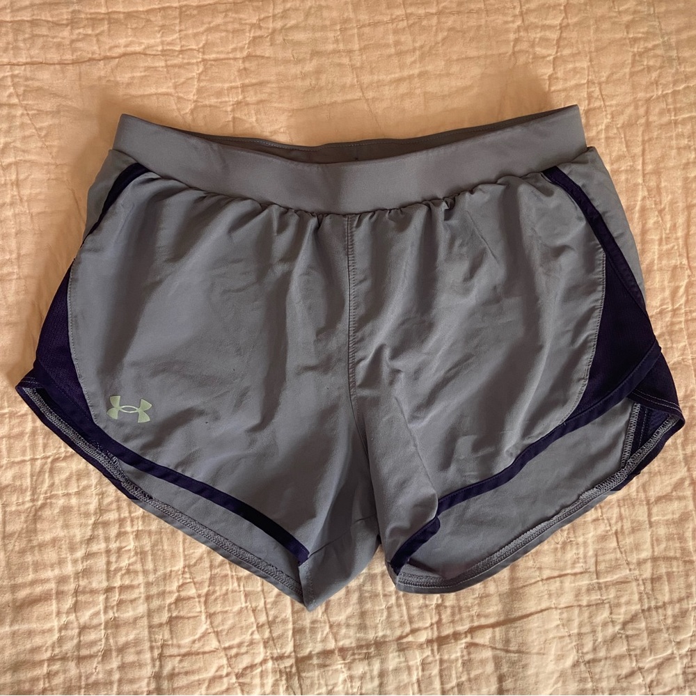 Under Armour Women’s Purple Drawstring Running Shorts